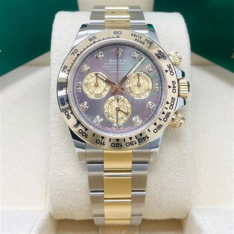 rolex daytona black mother of pearl|rolex daytona diamond bezel.